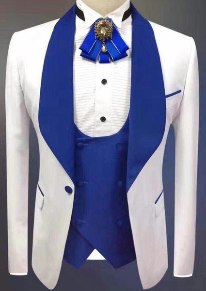 recommend white groom tuxedos royal blue shawl lapel men formal suits business men wear wedding prom dinner suits jacket pants tie vest, Black;gray
recommend white groom tuxedos royal blue shawl lapel men formal suits business men wear wedding prom dinner suits jacket pants tie vest, Black;gray