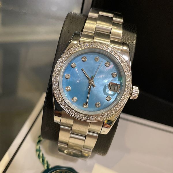 with diamond luxury man womens watch high precision automatic machine 41mm 36mm sapphire mirror 904l stainless steel band st9 fashion design, Slivery;brown
with diamond luxury man womens watch high precision automatic machine 41mm 36mm sapphire mirror 904l stainless steel band st9 fashion design, Slivery;brown