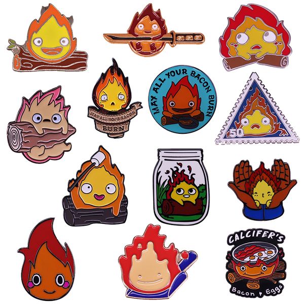 howl's moving castle cartoon anime cute torch enamel pins metal brooch badge fashion jewellery lapel fun bag accessory gifts
howl's moving castle cartoon anime cute torch enamel pins metal brooch badge fashion jewellery lapel fun bag accessory gifts