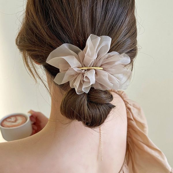 new large ribbon chiffon claw clip hair bow fabric flower rose claws jaw clamps clips accessories for women girls 1481, Slivery;white
new large ribbon chiffon claw clip hair bow fabric flower rose claws jaw clamps clips accessories for women girls 1481, Slivery;white