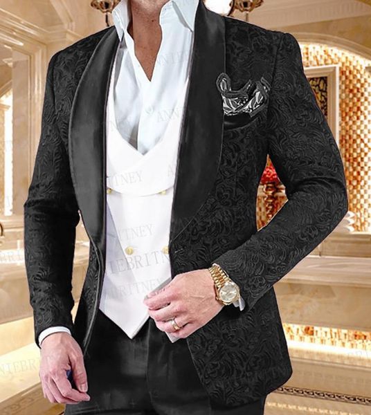 brand new black butterfly jacquard groom tuxedos shawl lapel embossed three-dimensional pattern men's blazer wedding dress prom clothin, Black;gray
brand new black butterfly jacquard groom tuxedos shawl lapel embossed three-dimensional pattern men's blazer wedding dress prom clothin, Black;gray
