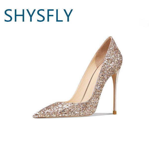 shysfly genuine leather social woman party shoes pointed toes gold glitter high heels stelletos luxury plus size pumps, Black
shysfly genuine leather social woman party shoes pointed toes gold glitter high heels stelletos luxury plus size pumps, Black