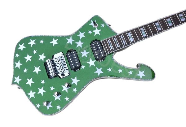 lvyunusual shape green body electric guitar with chrome hardware rosewood fingerboard tremolo system provide customized services
lvyunusual shape green body electric guitar with chrome hardware rosewood fingerboard tremolo system provide customized services