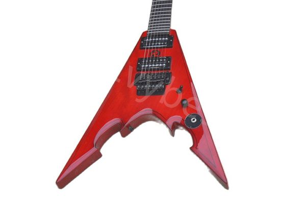 lvyunusual shape red body electric guitar with rosewood fretboard black hardware provide customized services
lvyunusual shape red body electric guitar with rosewood fretboard black hardware provide customized services
