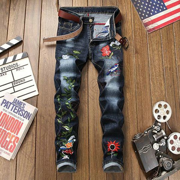 new jeans chino pants pant men's trousers stretch close-fitting slacks washed straight skinny embroidery patchwork ripped mens trend br, Blue
new jeans chino pants pant men's trousers stretch close-fitting slacks washed straight skinny embroidery patchwork ripped mens trend br, Blue