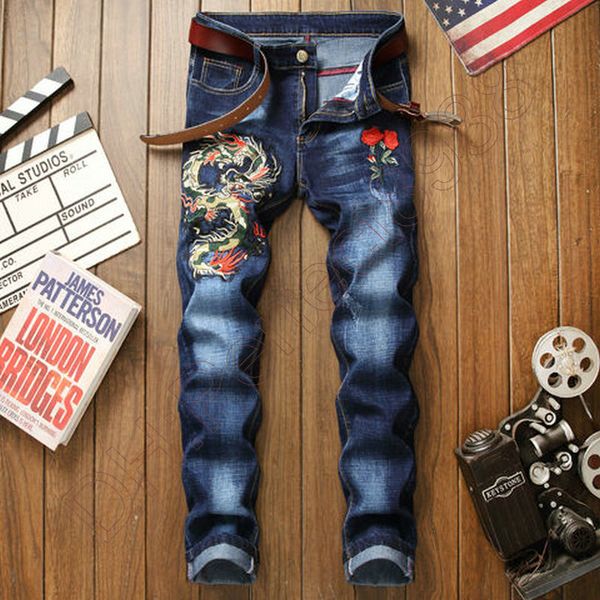 new jeans chino pants pant men's trousers stretch close-fitting slacks washed straight skinny embroidery patchwork ripped mens trend br, Blue
new jeans chino pants pant men's trousers stretch close-fitting slacks washed straight skinny embroidery patchwork ripped mens trend br, Blue