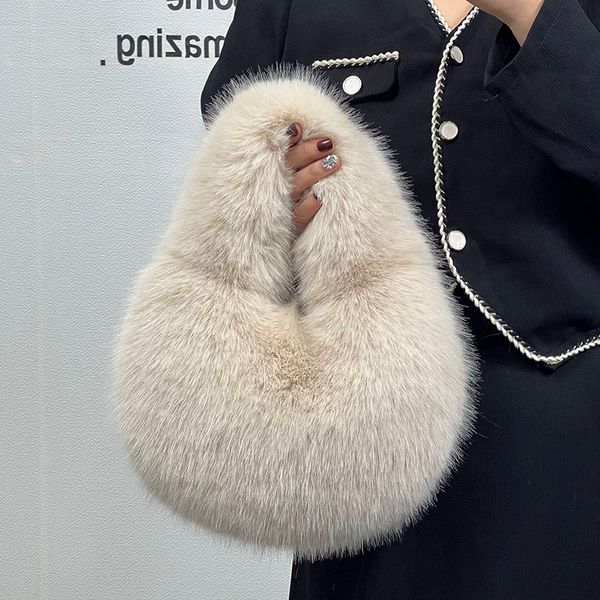 fashion soft plush half moon bags for women designer fluffy faux fur lady handbags luxury small tote female winter purses 2023
fashion soft plush half moon bags for women designer fluffy faux fur lady handbags luxury small tote female winter purses 2023