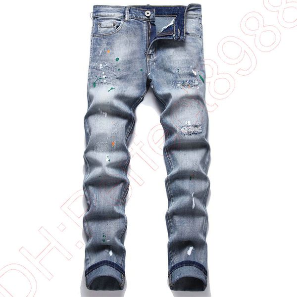 new jeans chino pants pant men's trousers stretch close-fitting slacks washed straight skinny embroidery patchwork ripped mens trend br, Blue
new jeans chino pants pant men's trousers stretch close-fitting slacks washed straight skinny embroidery patchwork ripped mens trend br, Blue