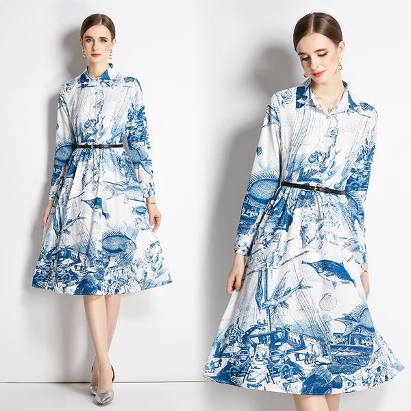 2023 classic casual blue button shirt dress long sleeve lapel women fashion floral designer dresses spring autumn fine elegant ladies sweet, Black;gray
2023 classic casual blue button shirt dress long sleeve lapel women fashion floral designer dresses spring autumn fine elegant ladies sweet, Black;gray