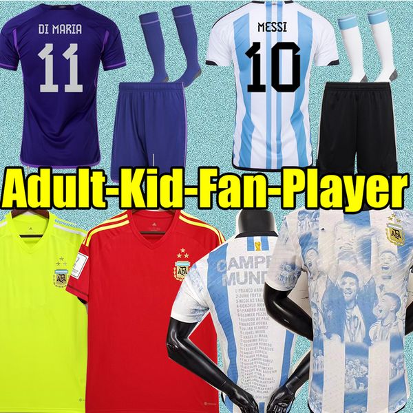 3 stars argentina 2022 soccer jerseys goalkeeper special edition 22 23 football shirts dybala maradona men kids kit player fans plus size 10, Black;yellow
3 stars argentina 2022 soccer jerseys goalkeeper special edition 22 23 football shirts dybala maradona men kids kit player fans plus size 10, Black;yellow