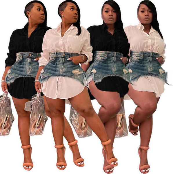 women dress designer 2023 new fashion spring denim combination dress fashion slim cute dress suits s-xxl, Black;gray
women dress designer 2023 new fashion spring denim combination dress fashion slim cute dress suits s-xxl, Black;gray