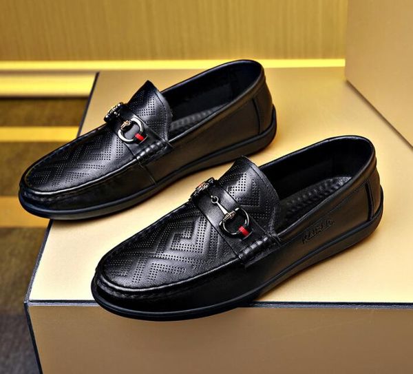 man luxury dress shoe designer leather business loafers male casual shoes for men, Black
man luxury dress shoe designer leather business loafers male casual shoes for men, Black