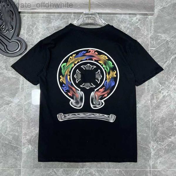 men's classic luxury t shirt brand short sleeve tees men women sanskri letter horseshoe couple t-shirs designer polos tshirs cross tee, White;black
men's classic luxury t shirt brand short sleeve tees men women sanskri letter horseshoe couple t-shirs designer polos tshirs cross tee, White;black