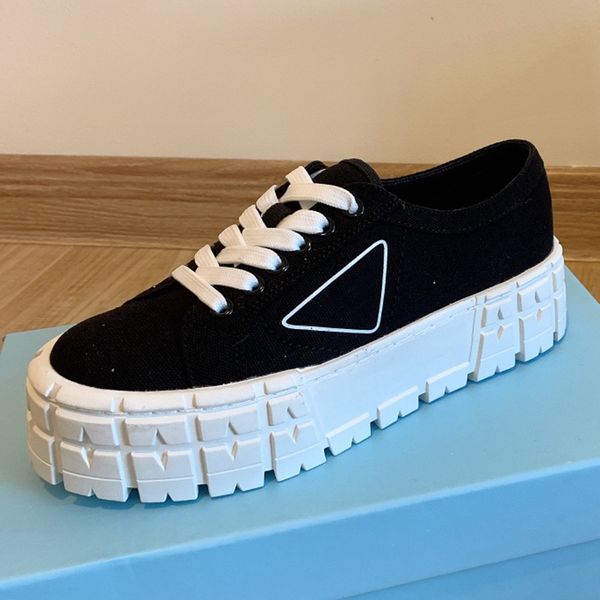 designer casual shoes women sneakers nylon triangular mark luxury canvas sneaker platform trainers shoe size 34-40, Black
designer casual shoes women sneakers nylon triangular mark luxury canvas sneaker platform trainers shoe size 34-40, Black