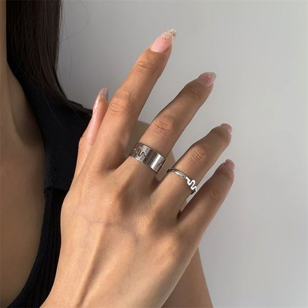 designer jewelry dangle geometric hollowed-out snake ring new cool multilayer tassel earrings stud suit ins simple temperament chain for wom, Silver
designer jewelry dangle geometric hollowed-out snake ring new cool multilayer tassel earrings stud suit ins simple temperament chain for wom, Silver