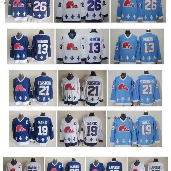 95 retro quebec nordiques hockey jersey 13 mats sundin 21 peter forsberg 26 peter stastny 19 joe sakic 10 lafleur 22 marois vintage ccm, Black;red
95 retro quebec nordiques hockey jersey 13 mats sundin 21 peter forsberg 26 peter stastny 19 joe sakic 10 lafleur 22 marois vintage ccm, Black;red