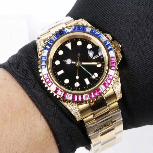 watch mens watch rainbow bezel wristwatch automatic movement waterproof 40mm stainless steel strap fashion wristwatches business watches, Slivery;brown
watch mens watch rainbow bezel wristwatch automatic movement waterproof 40mm stainless steel strap fashion wristwatches business watches, Slivery;brown