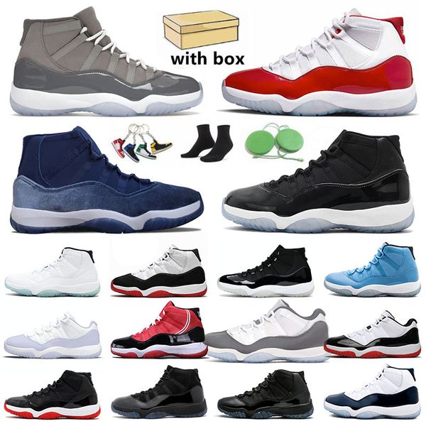 with box 11 basketball shoes men women 11s cherry midnight navy 25th anniversary cement grey cool grey cap and gown space jam mens trainers
with box 11 basketball shoes men women 11s cherry midnight navy 25th anniversary cement grey cool grey cap and gown space jam mens trainers