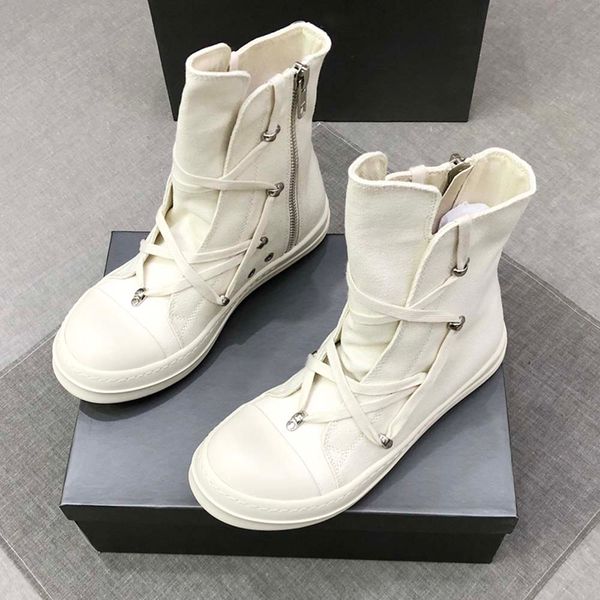breathable mens womens rick canvas boots high male fashion sneakers lovers shoe lace up shoes ows boots 35-47, Black
breathable mens womens rick canvas boots high male fashion sneakers lovers shoe lace up shoes ows boots 35-47, Black