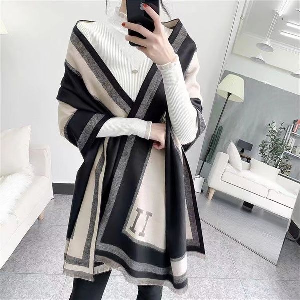 designer scarf for woman cashmere scarfes winter black shawl luxury fashion landscape double-sided thickened long versatile shawl headband e, Blue;gray
designer scarf for woman cashmere scarfes winter black shawl luxury fashion landscape double-sided thickened long versatile shawl headband e, Blue;gray