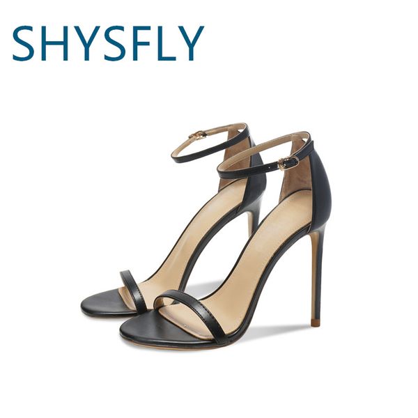 shysfly genuine leather chic sandals peep toes gladiator buckle strap stiletto heel women party shoes plus size, Black
shysfly genuine leather chic sandals peep toes gladiator buckle strap stiletto heel women party shoes plus size, Black