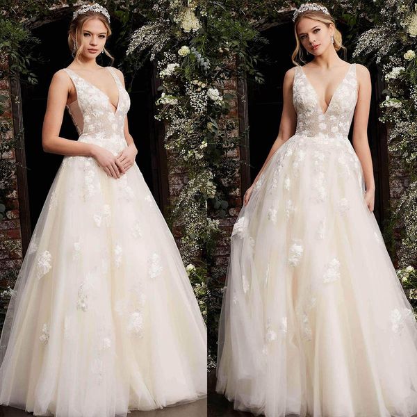 elegant a-line wedding dresses v-neck sleeveless tulle with applicants floor length custom made plus size bridal dress spring summer vestido, White
elegant a-line wedding dresses v-neck sleeveless tulle with applicants floor length custom made plus size bridal dress spring summer vestido, White