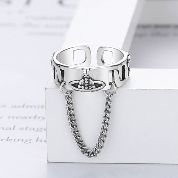 designer man ring vintage star ring personality creative chain saturn chain globe women's index finger ring, Silver
designer man ring vintage star ring personality creative chain saturn chain globe women's index finger ring, Silver