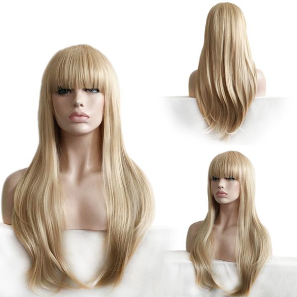 europe and the united states wig qi bangs full head set wig curly hair woman foreign trade high temperature silk fiber head set, Black
europe and the united states wig qi bangs full head set wig curly hair woman foreign trade high temperature silk fiber head set, Black