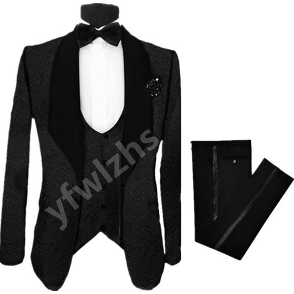 handsome embossing groomsmen shawl lapel groom tuxedos mens wedding dress man jacket blazer prom dinner suits jacket pants tie vest w1130, Black;gray
handsome embossing groomsmen shawl lapel groom tuxedos mens wedding dress man jacket blazer prom dinner suits jacket pants tie vest w1130, Black;gray