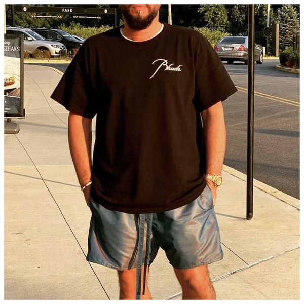 2023 new men's t shirt north american high street brand rhude simple letter printing pure cotton short sleeve hip hop loose trend round, White;black
2023 new men's t shirt north american high street brand rhude simple letter printing pure cotton short sleeve hip hop loose trend round, White;black