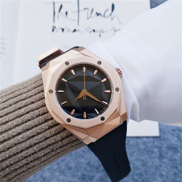 classic men's automatic mechanical watch sapphire mirror business casual style waterproof rubber strap 42mm, Slivery;brown
classic men's automatic mechanical watch sapphire mirror business casual style waterproof rubber strap 42mm, Slivery;brown