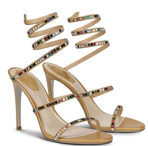 luxury renescaovillas cleo sandals shoes gold multi-colored crystal snake wrapped high heels women gladiator sandalias lady dress bridal wed, Black
luxury renescaovillas cleo sandals shoes gold multi-colored crystal snake wrapped high heels women gladiator sandalias lady dress bridal wed, Black
