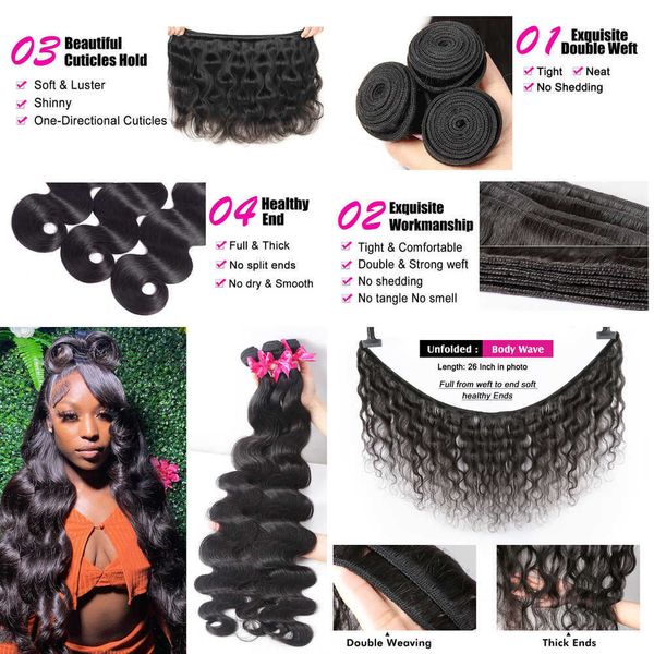 nxy lace wigs body wave bundles remy hair 1 3 4 weave peruvian 28 30 34 40 inch virgin natural color 230106, Black;brown
nxy lace wigs body wave bundles remy hair 1 3 4 weave peruvian 28 30 34 40 inch virgin natural color 230106, Black;brown