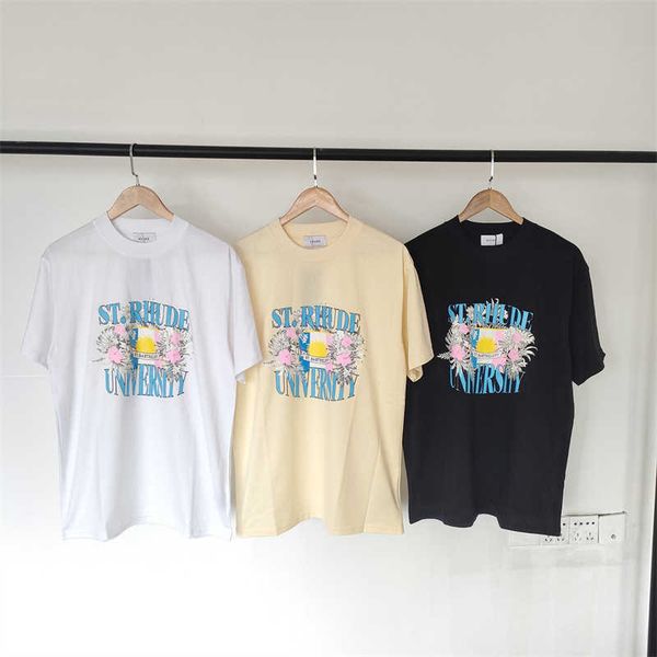 2023 new men's t shirt north american high street brand rhude summer flag flower print fashion loose leisure women's short sleeve, White;black
2023 new men's t shirt north american high street brand rhude summer flag flower print fashion loose leisure women's short sleeve, White;black