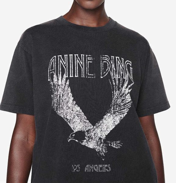2023 anine bing niche eagle print t shirt fried snowflake color washing designer tee women black short-sleeved t-shirt polos sale aaa, White
2023 anine bing niche eagle print t shirt fried snowflake color washing designer tee women black short-sleeved t-shirt polos sale aaa, White