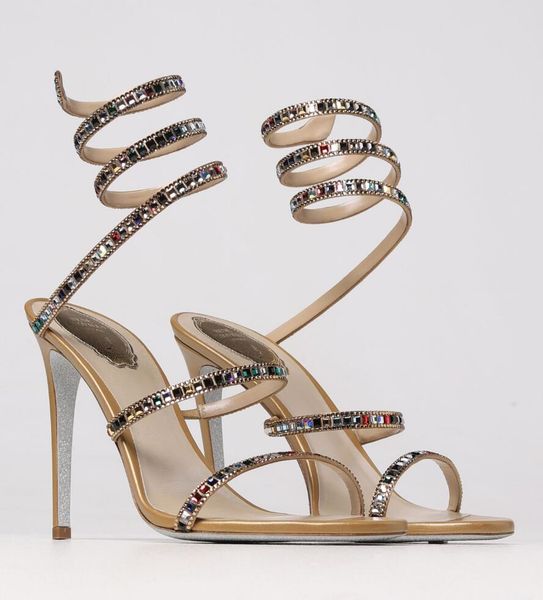 luxury renescaovillas cleo sandals shoes gold multi-colored crystal snake wrapped high heels women gladiator sandalias lady dress bridal wed, Black
luxury renescaovillas cleo sandals shoes gold multi-colored crystal snake wrapped high heels women gladiator sandalias lady dress bridal wed, Black