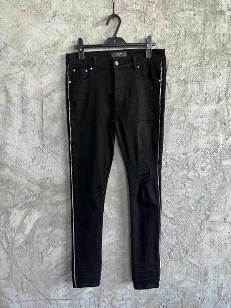 2023 year mens distressed ripped skinny black designer jeans ~ us size 28-36 jeans ~ mens slim motorcycle moto biker causal denim pants hip, Blue
2023 year mens distressed ripped skinny black designer jeans ~ us size 28-36 jeans ~ mens slim motorcycle moto biker causal denim pants hip, Blue