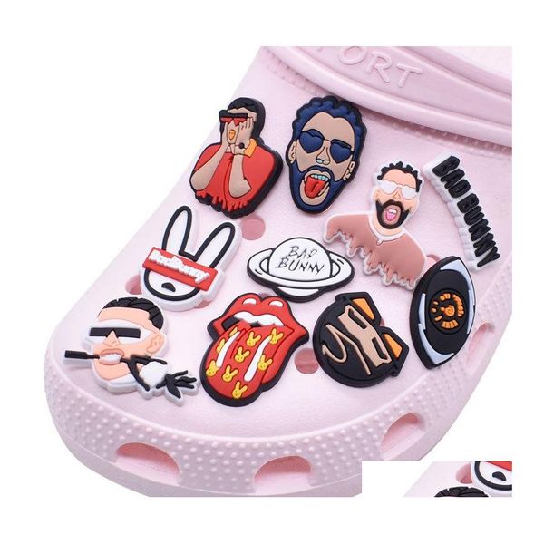 shoe parts accessories wholesale bad bunny croc charms clog shoes and wristband bracelet decoration party gifts drop delive dh1hf, White;pink
shoe parts accessories wholesale bad bunny croc charms clog shoes and wristband bracelet decoration party gifts drop delive dh1hf, White;pink
