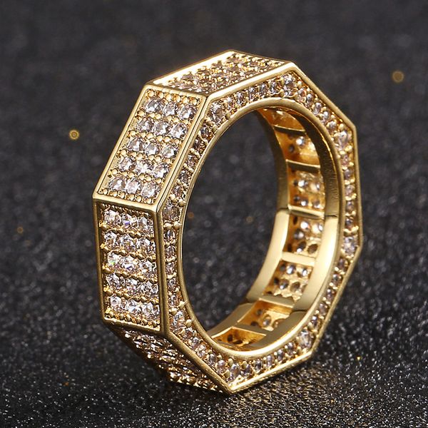 new hip hop fashion gold silver colors micro setting full bling cz ring for men women nice gift, Golden;silver
new hip hop fashion gold silver colors micro setting full bling cz ring for men women nice gift, Golden;silver