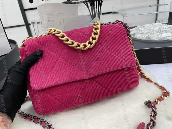 10a tier quality 19 hobo bag medium 30cm womens corduroy quilted flap purse handbag luxury designers crossbody blue shoulder strap chain
10a tier quality 19 hobo bag medium 30cm womens corduroy quilted flap purse handbag luxury designers crossbody blue shoulder strap chain