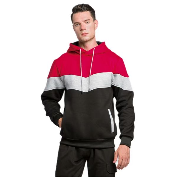 man fashion hoodie cross-border mens color matching color contrast casual sweater, Black
man fashion hoodie cross-border mens color matching color contrast casual sweater, Black