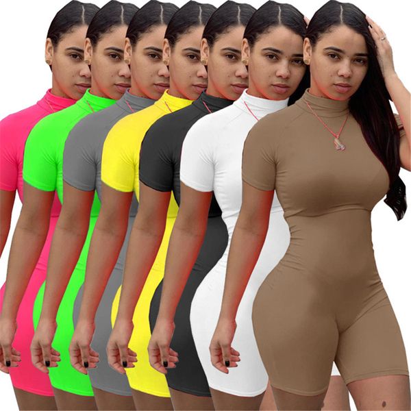 designer summer short sleeve rompers spring women bodycon jumpsuits casual solid skinny playsuits one piece outfits female silm overalls clo, Black;white
designer summer short sleeve rompers spring women bodycon jumpsuits casual solid skinny playsuits one piece outfits female silm overalls clo, Black;white