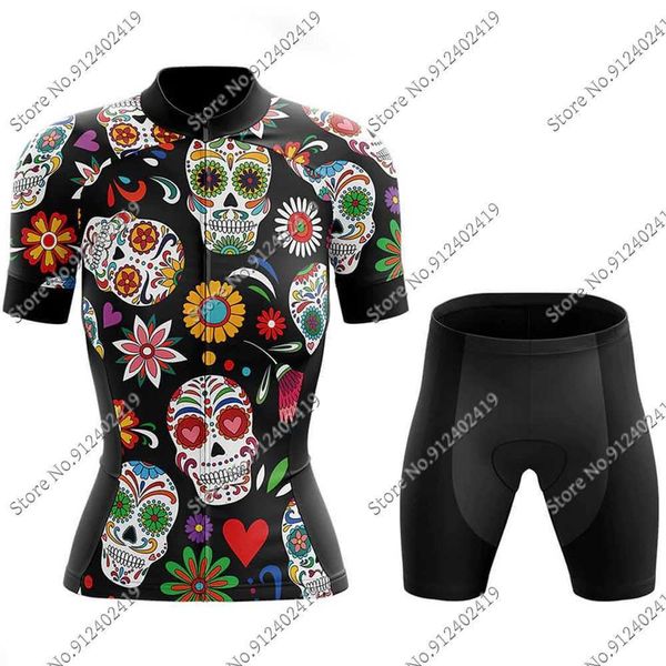2022 colorful sugar skull cycling jersey set women bicycle clothing bike shirts suit bicycle bib shorts mtb ropa maillot, Black;red
2022 colorful sugar skull cycling jersey set women bicycle clothing bike shirts suit bicycle bib shorts mtb ropa maillot, Black;red