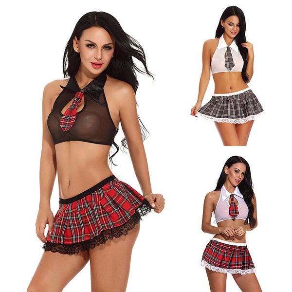 costumes student schoolgirl cosplay role play women naughty lingerie costumes plaid skirt roleplay uniform erotic, Black
costumes student schoolgirl cosplay role play women naughty lingerie costumes plaid skirt roleplay uniform erotic, Black