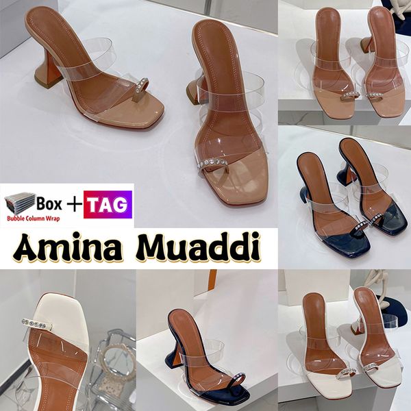 amina muaddi slippers for womens designer sandals sami 95 pvc lambskin patent leather sandal dress shoes with box high heels ladies slides s, Black
amina muaddi slippers for womens designer sandals sami 95 pvc lambskin patent leather sandal dress shoes with box high heels ladies slides s, Black