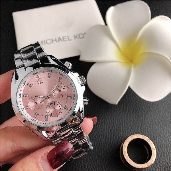 luxury designer dial pink ladies gold watch women watches 37mm fashion dress diamond 6 color dial stainless steel strap quartz movement, Slivery;golden
luxury designer dial pink ladies gold watch women watches 37mm fashion dress diamond 6 color dial stainless steel strap quartz movement, Slivery;golden