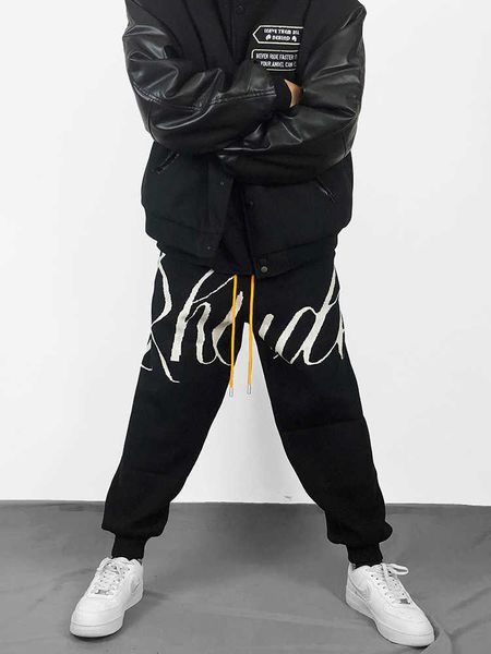 2023 new men's pants north american high street brand rhude letter soft wool knitted casual os version wearing magic hip hop warm fashi, Black
2023 new men's pants north american high street brand rhude letter soft wool knitted casual os version wearing magic hip hop warm fashi, Black