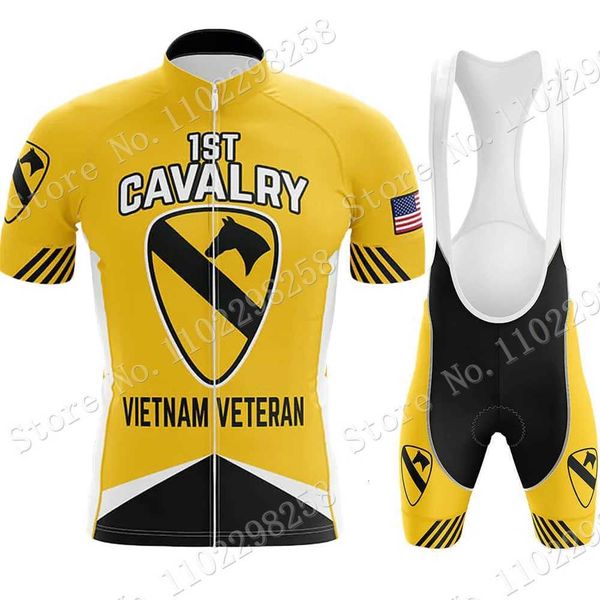 1st cavalry vietnam veteran 2022 cycling jersey set yellow clothing road bike shirts suit bicycle bib shorts mtb ropa maillot, Black;red
1st cavalry vietnam veteran 2022 cycling jersey set yellow clothing road bike shirts suit bicycle bib shorts mtb ropa maillot, Black;red