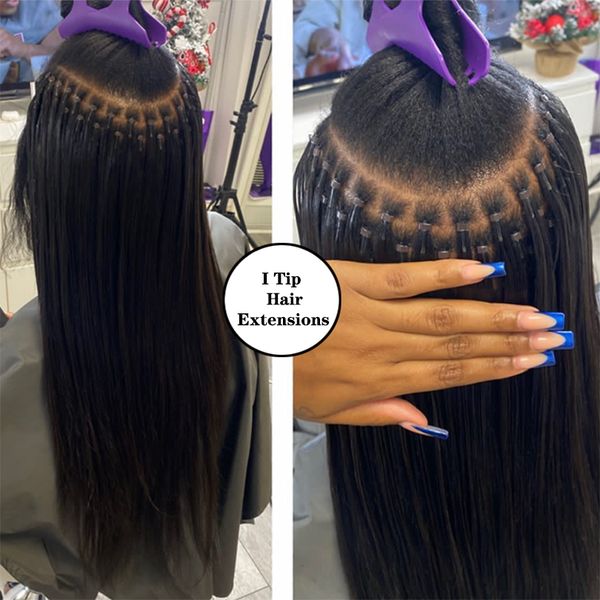 silky straight i nail pre-bonde hair extensions for women 100 strands natural color can be dyed, Black
silky straight i nail pre-bonde hair extensions for women 100 strands natural color can be dyed, Black