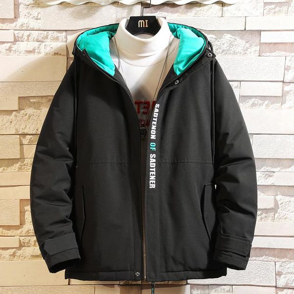 men's down mens cotton padded jacket men 2023 winter hooded warm tailed solid color casual loose soft shell fashion, Black
men's down mens cotton padded jacket men 2023 winter hooded warm tailed solid color casual loose soft shell fashion, Black
